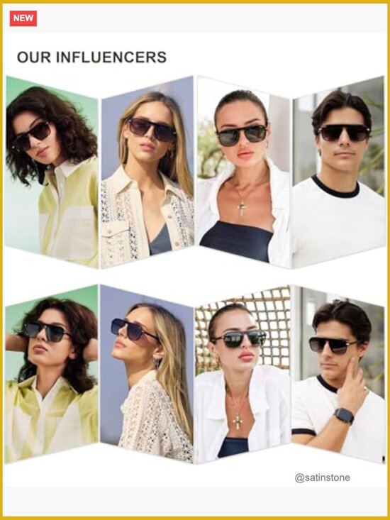Retro Aviator Polarized Sunglasses Trendy Vintage Square Pilot Mens Shades main image 5